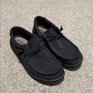 Hey Dude Men's Black Slip Ons